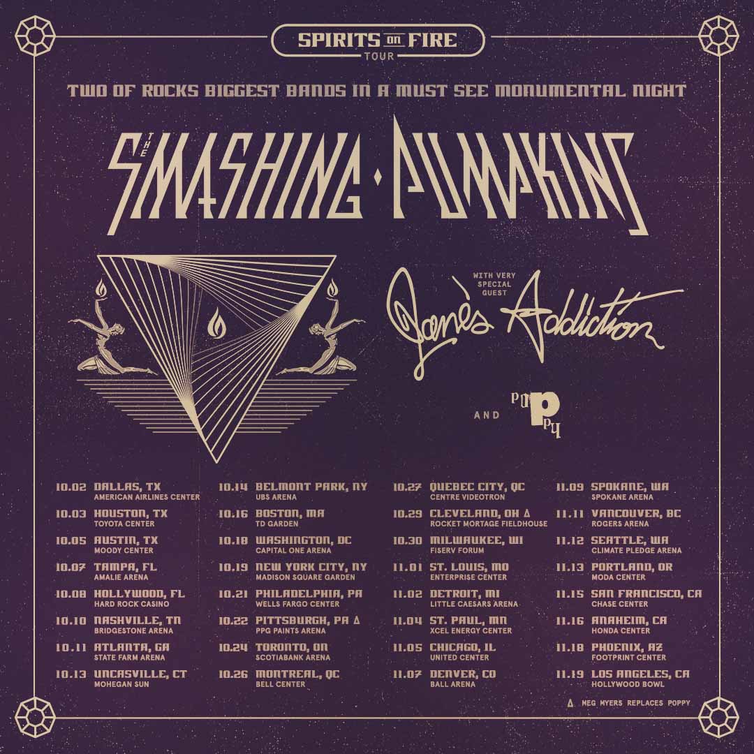 Smashing Pumpkins Announce SPIRITS ON FIRE Tour The Heart Sounds